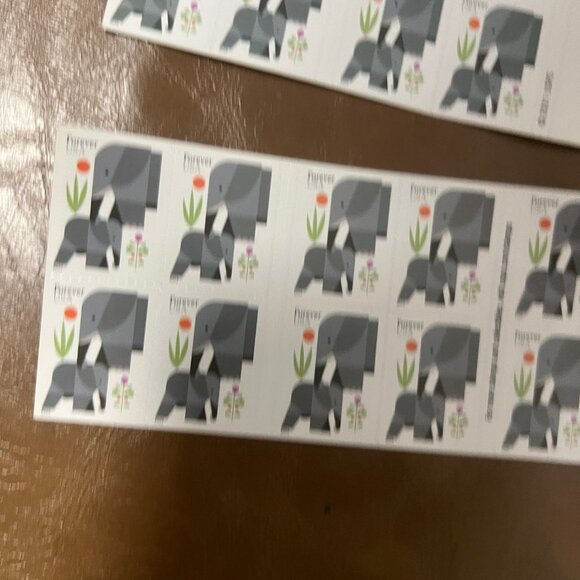 Elephants Eint-Oass Forever Stamps 1000 Pcs - Picture 4 of 6